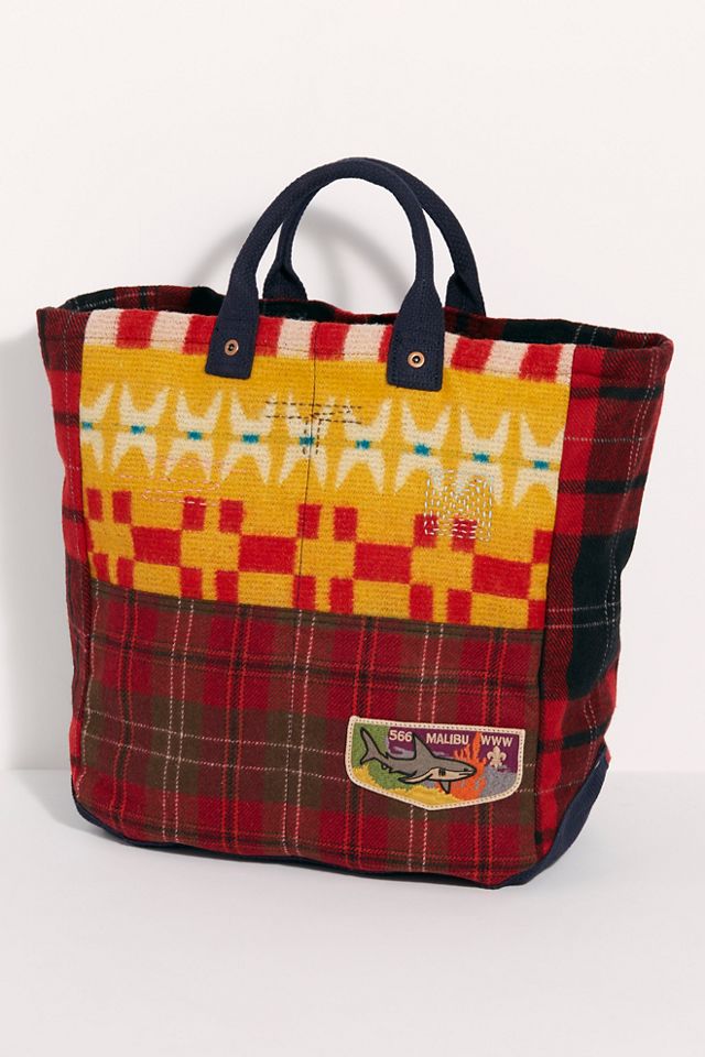 Flannel hotsell tote bag