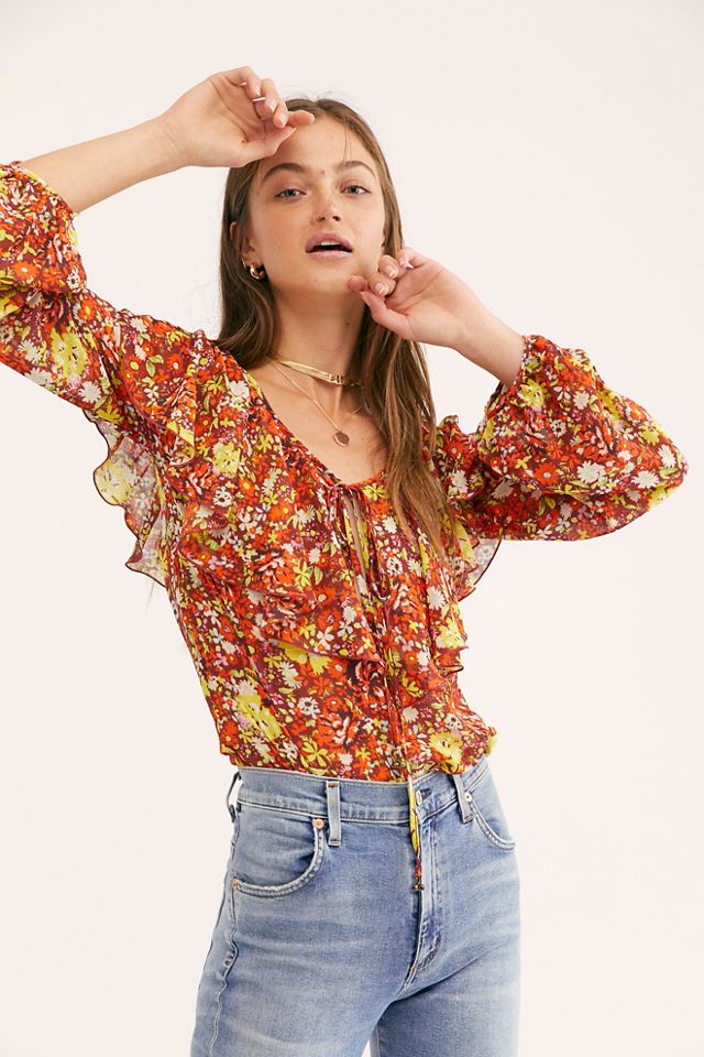 Free People Kaya Bodysuit in Mesa