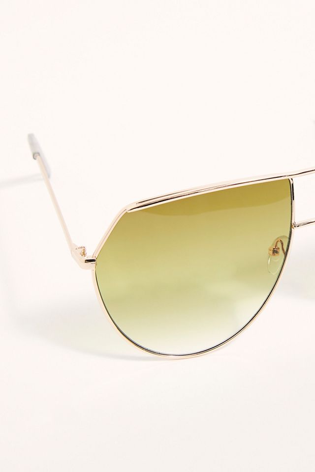 Emmanuelle Oversized Aviator Sunglasses #3