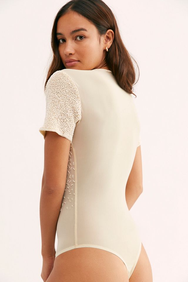 Embellished Pearl Bodysuit #2