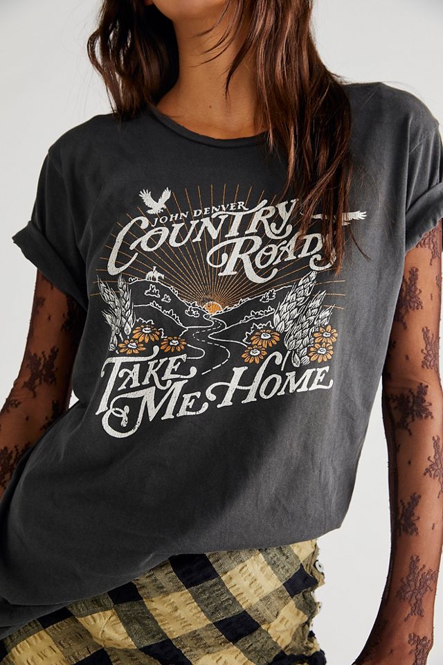 Country roads take store me home tee