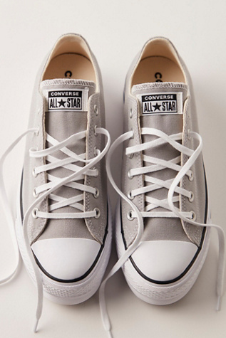 Chuck Taylor All Star Lift Sneakers by Converse at Free People in Grey, Size: US 8