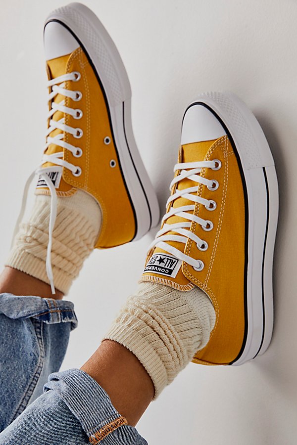 Converse Chuck Taylor All Star Lift Sneakers In Thriftshop Yellow | ModeSens