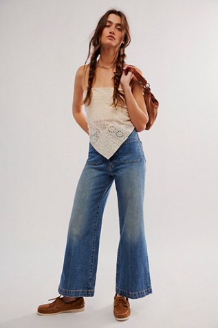 Rolla's Sailor Jeans by Rolla's at Free People in Pisces, Size: 27