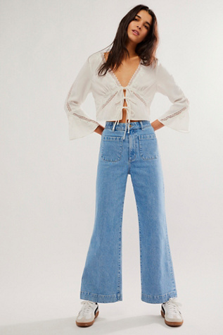 Rolla's Sailor Jeans by Rolla's at Free People in Lily Blue, Size: 30