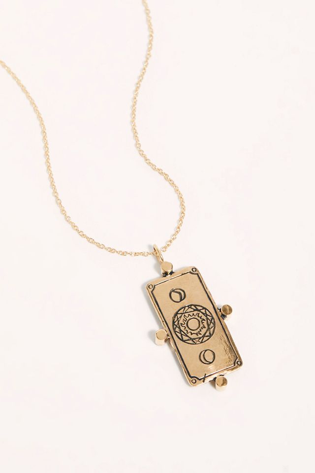The Moon Tarot Card Necklace #2