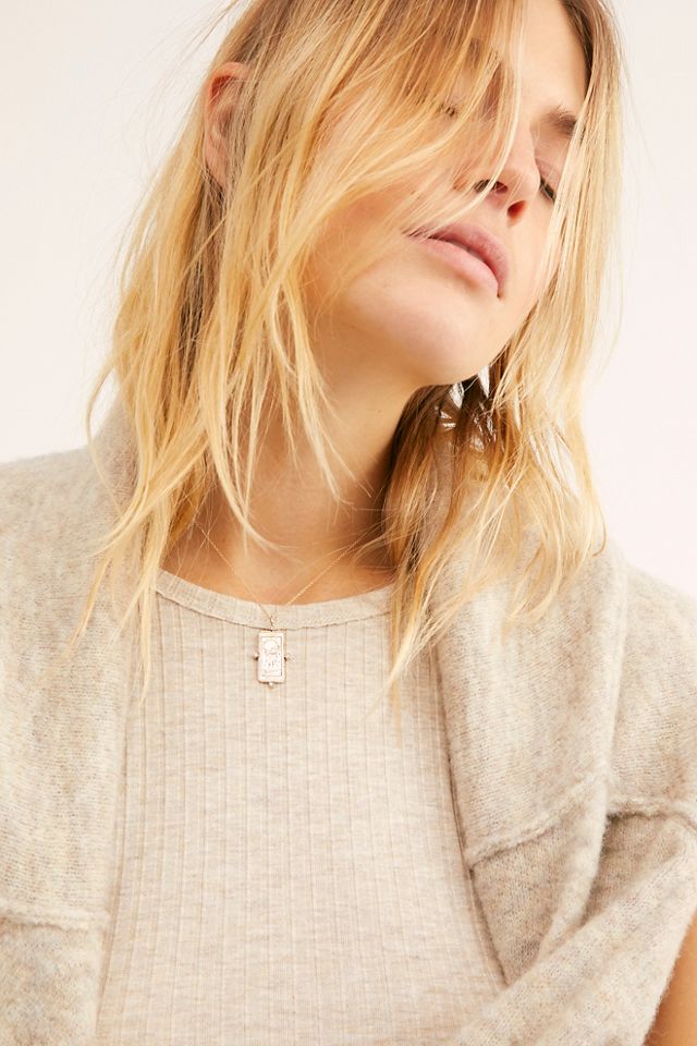 The Moon Tarot Card Necklace #4