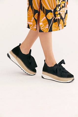 Chapmin Espadrille Trainer Shoe By FP Collection At Free People In Black, Size: EU 38