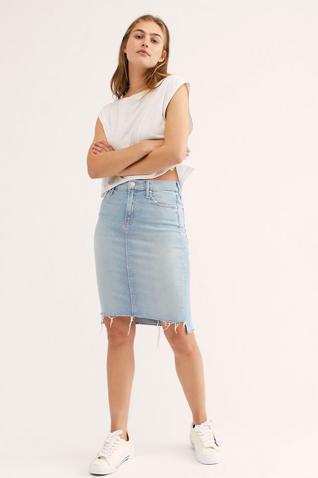 MOTHER Peg Step Fray Skirt | Free People