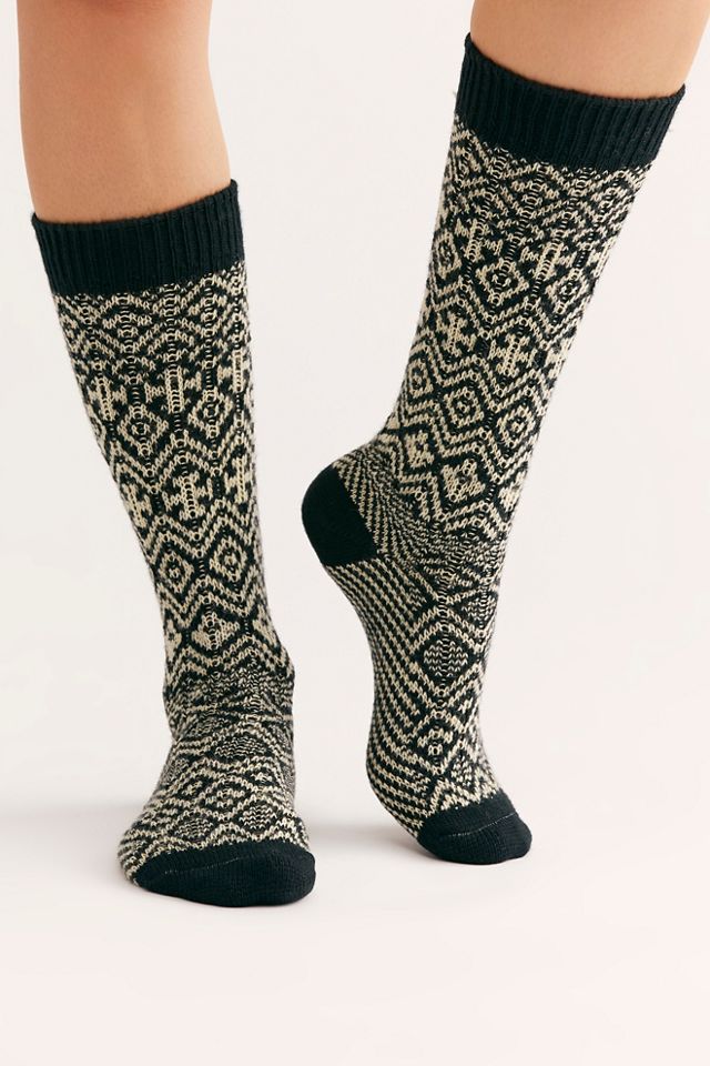 Rorvik Fairisle Crew Sock #1