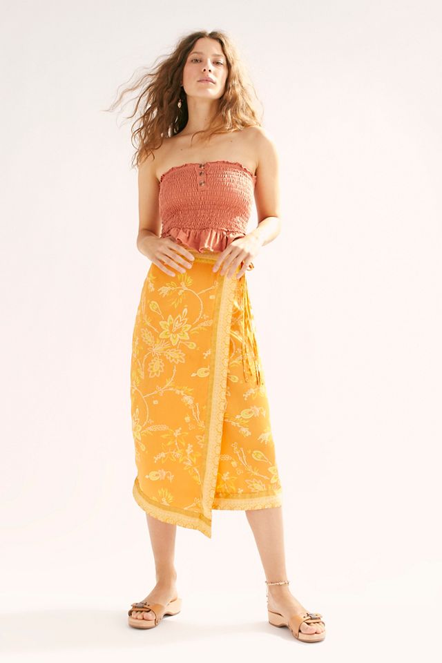 Yasmin Border Midi Skirt