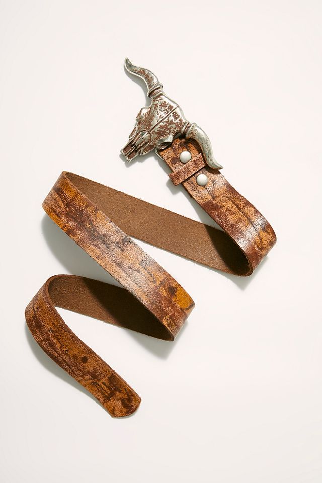 Ride On Leather Belt | Free People display picture 2