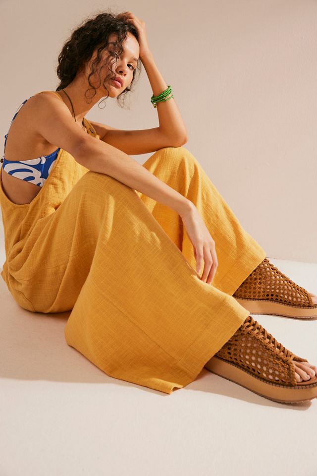 Sun Drenched Overalls Free People