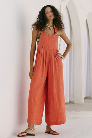 Sundrenched Dungarees by free-est at Free People in Spice Route, Size: Medium