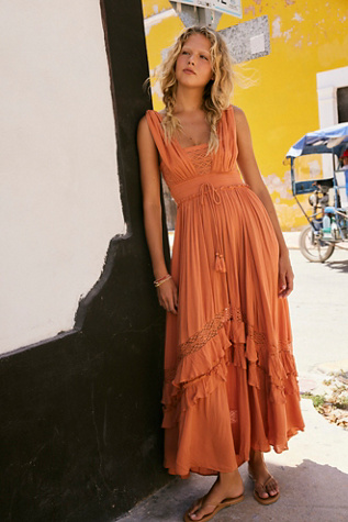 fitted lace wedding dress Best-Selling Bohemian Short Puff Sleeve Maxi Dress main image 0