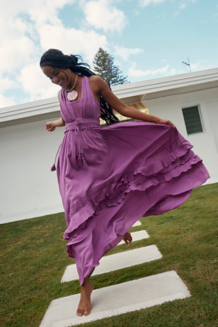 Lovely Dusty Purple Dress - Velvet Maxi Dress - Sleeveless Dress