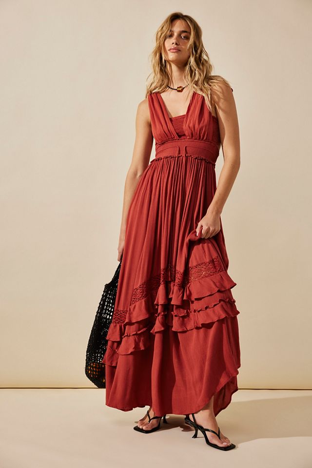 Free people Terra Maxi Dress good $85