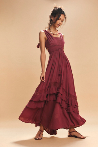 Santa Maria Maxi Dress By free-est At Free People In Aged Red, Size: Medium