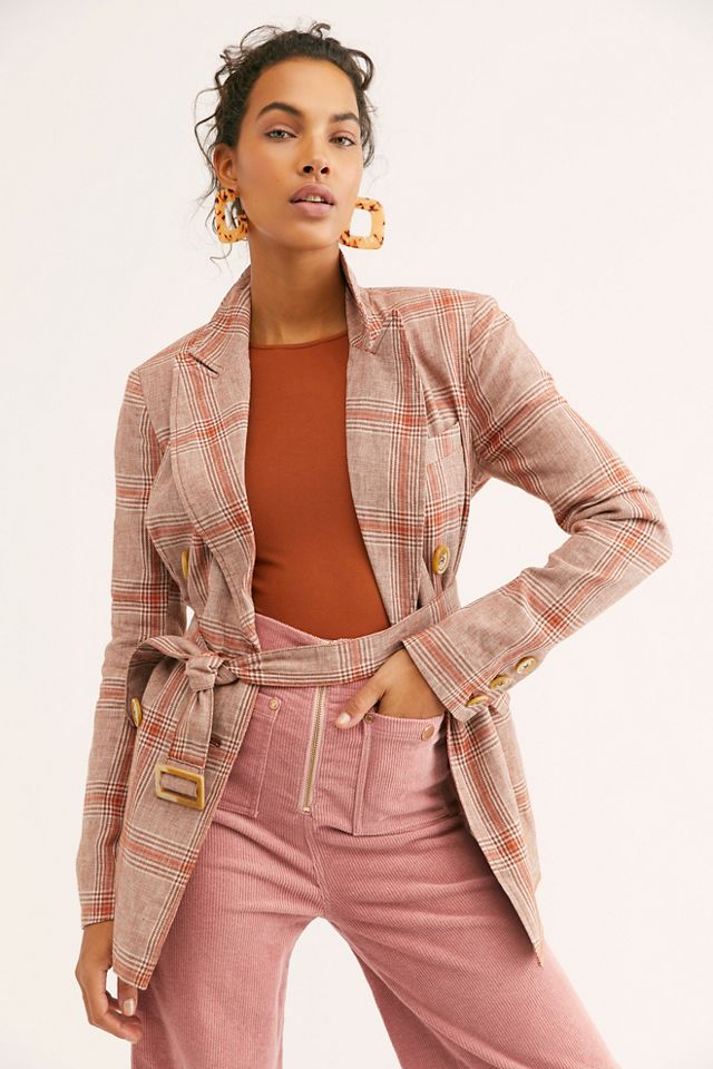 Emily Plaid Yarn Dyed Blazer #1