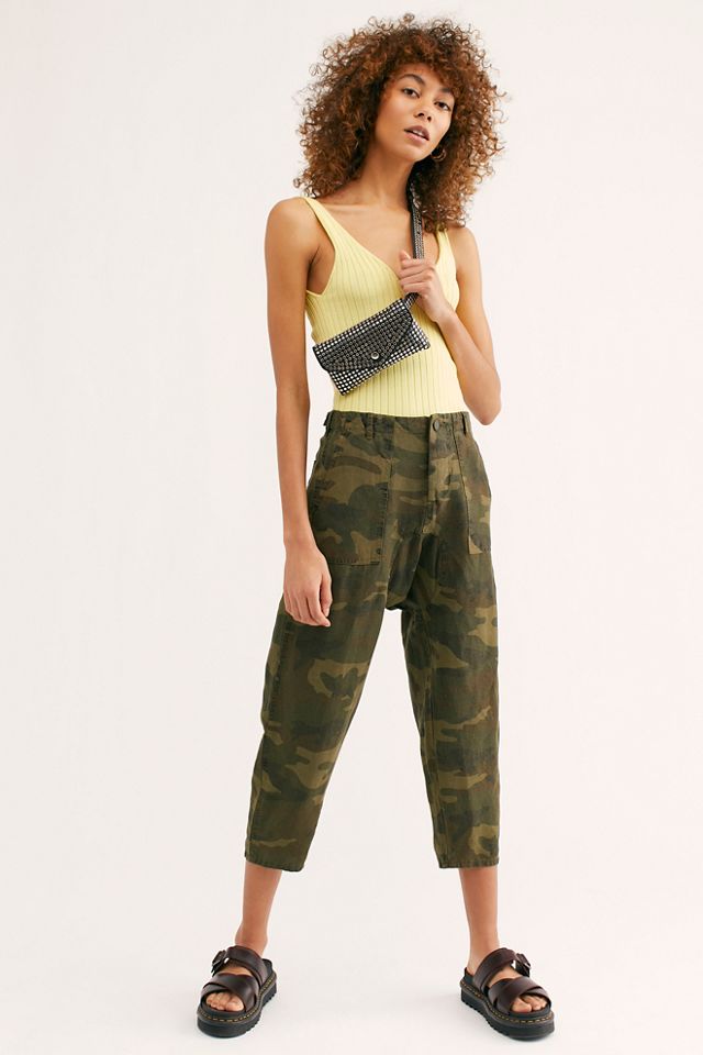 Camo drop best sale crotch pants