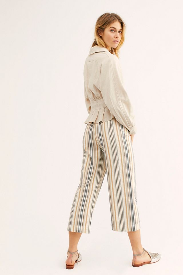 Free people patti on sale cotton cropped pants