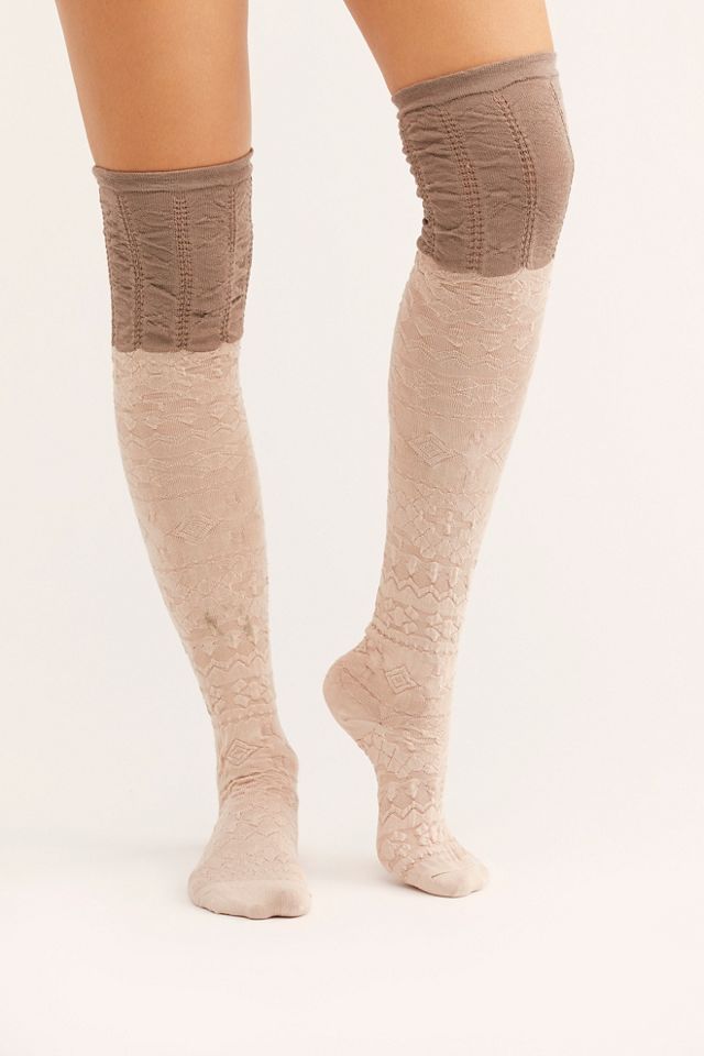 Solstice Ruched Over-The-Knee Socks #1