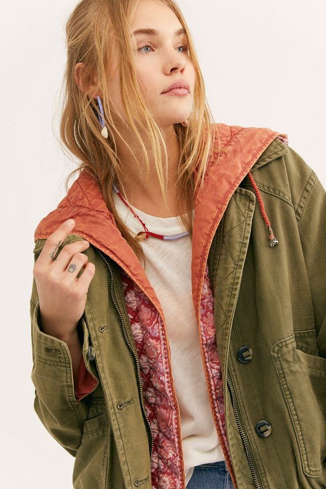 Free people military on sale jacket