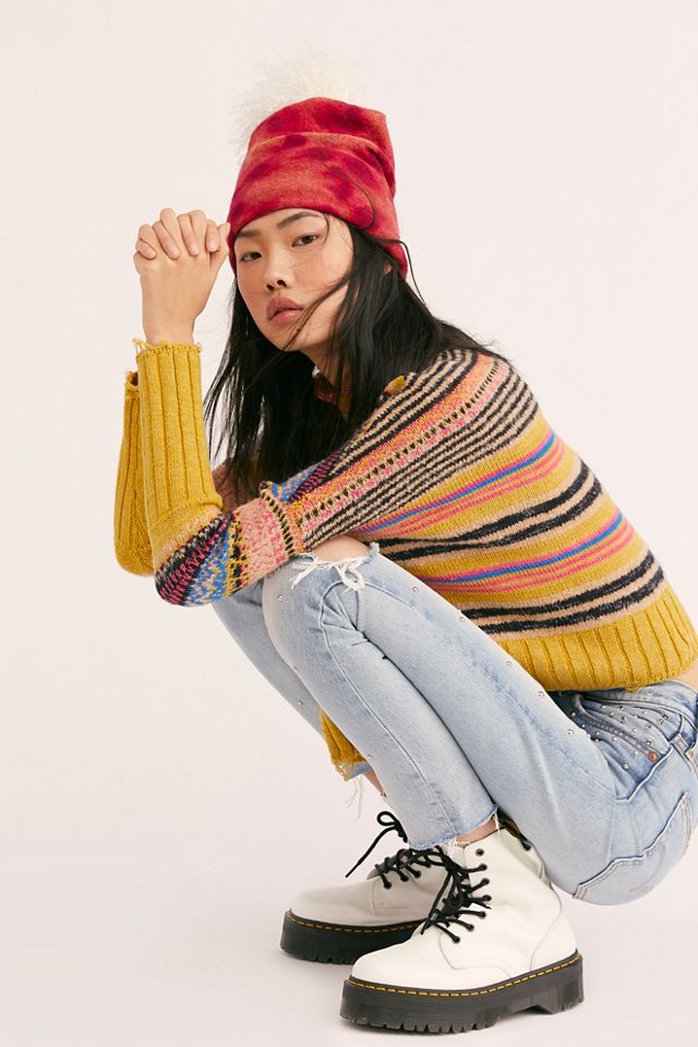 Hand Dyed Wool Beanie #3