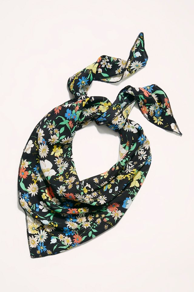 Secret Garden Print Triangle Scarf #1