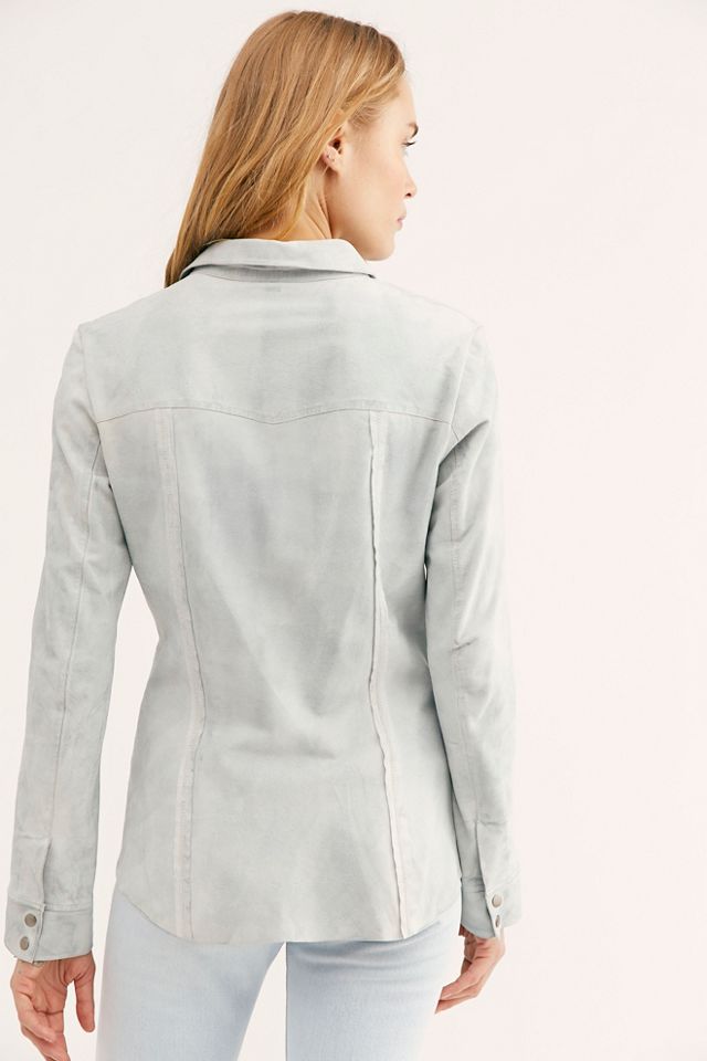 Amber Suede Shirt Jacket #1