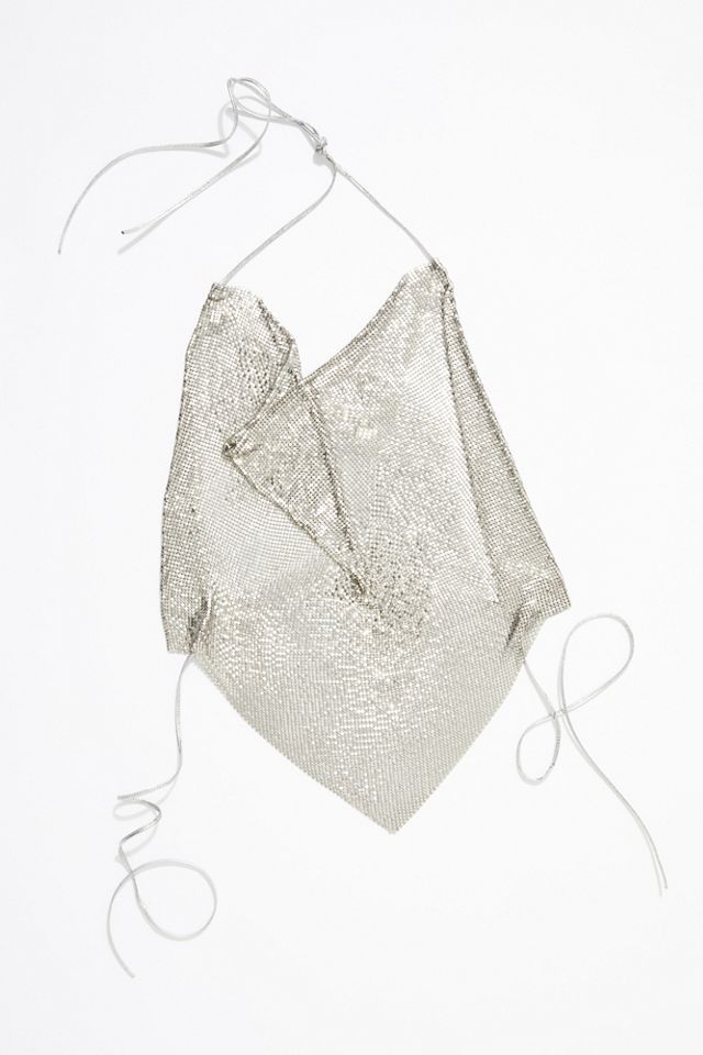 Vintage 1970s Metal Mesh Top #3