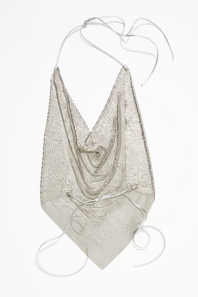 Vintage 1970s Metal Mesh Top #5
