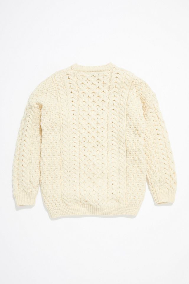 Vintage 1960s Irish Cable Knit Sweater #2