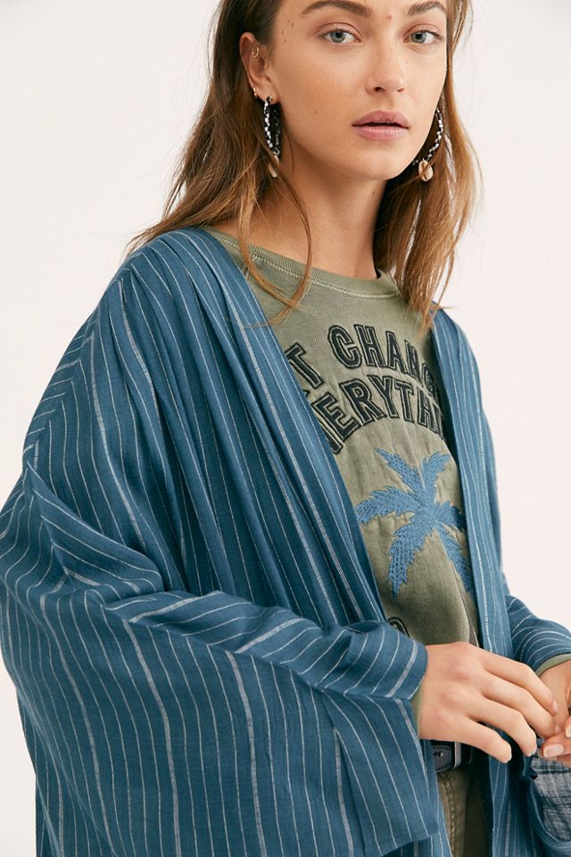 Beach House Stripe Kimono #2