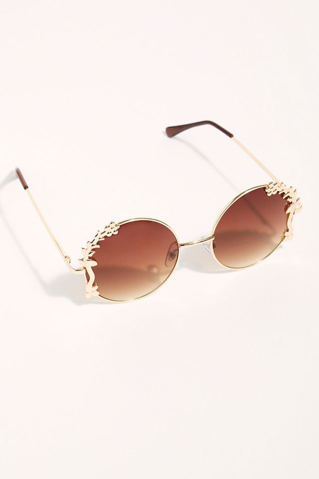 Floral Embellished Ornate Sunglasses | Free People