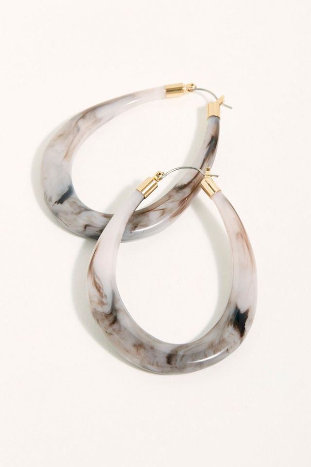 New You Resin Hoop Earrings #1