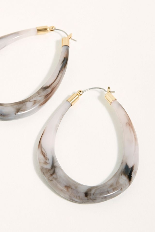 New You Resin Hoop Earrings #2
