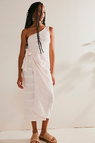 At Leisure Midi Dress by free-est at Free People in Delicacy, Size: Large