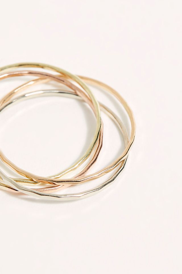 14k Interlocking Ring Set | Free People UK