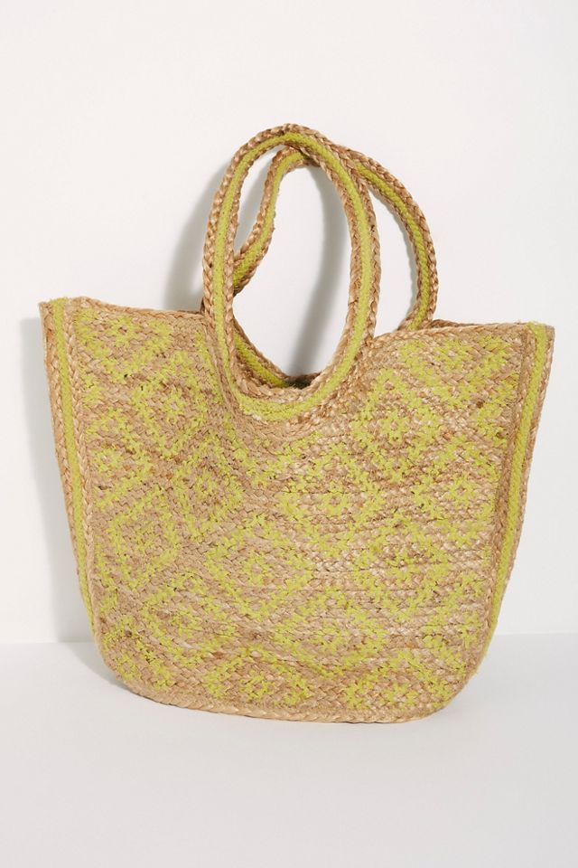 Eva Printed Jute Tote