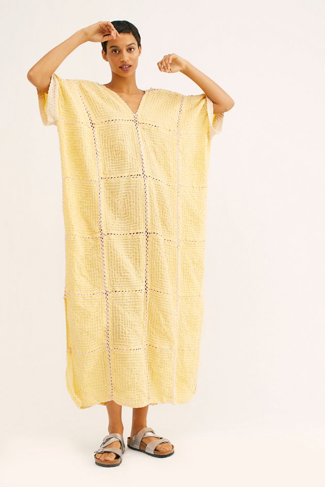 Kira Hand Stitched Crochet Kaftan #1