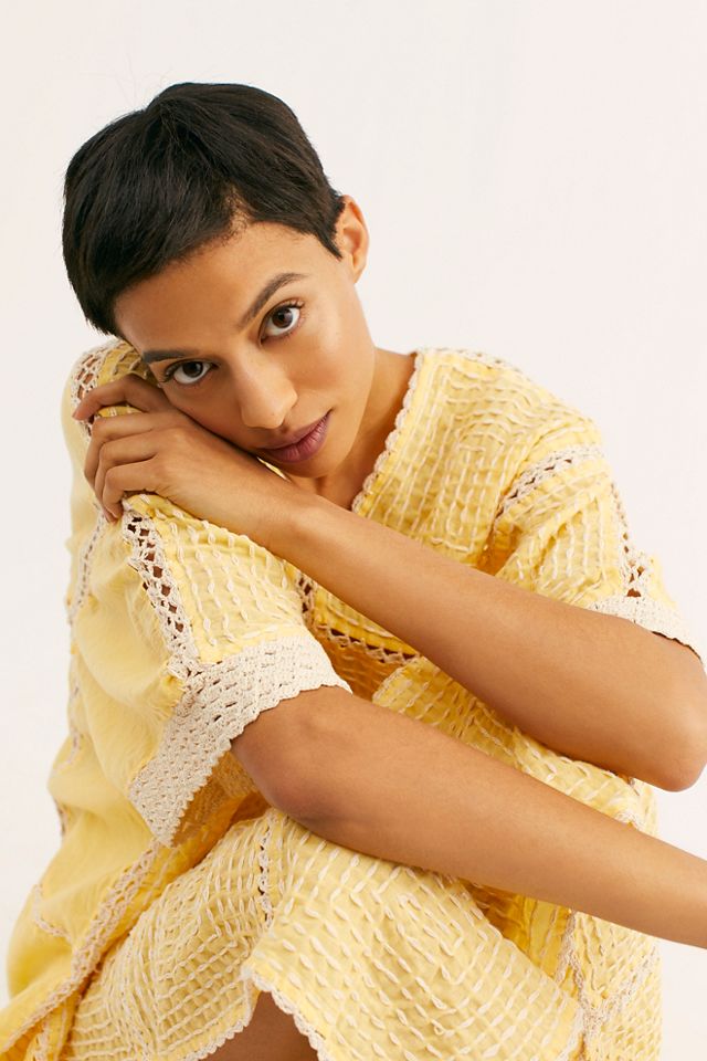 Kira Hand Stitched Crochet Kaftan #3