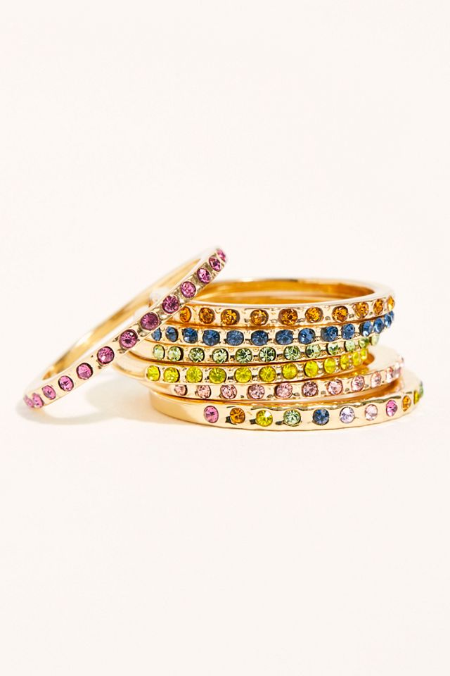 Rhinestone Stack Ring Set | Free People UK