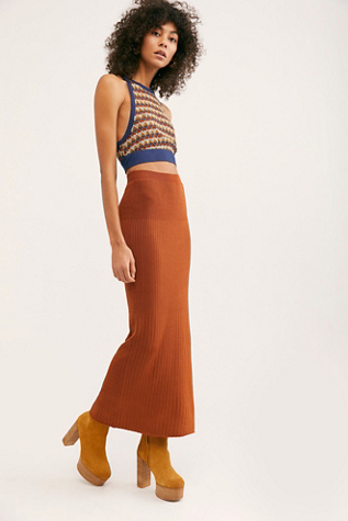 All The Ribs Maxi Skirt | Free People