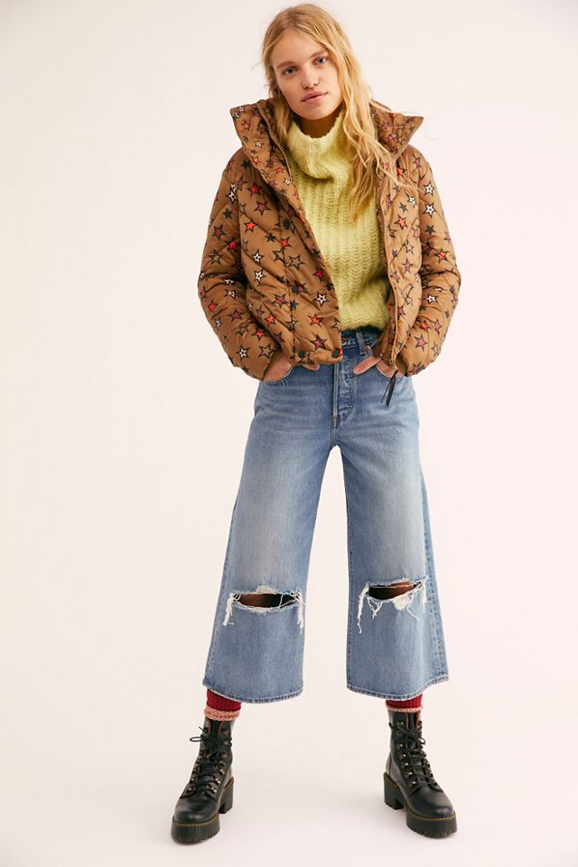 Quilted Star Puffer Jacket #4