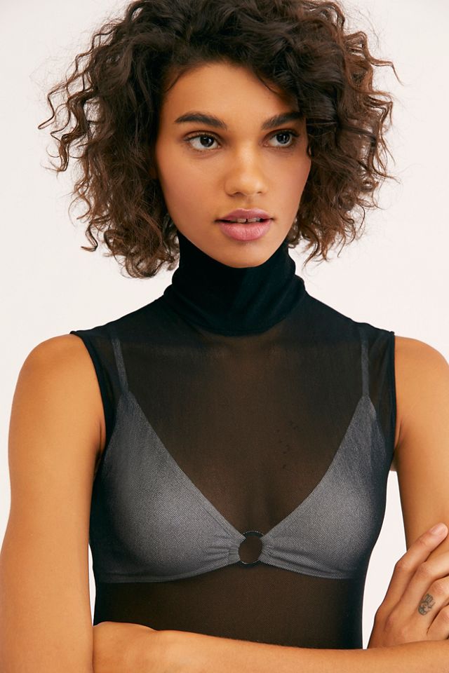 True Lies Mock Neck Bodysuit #3