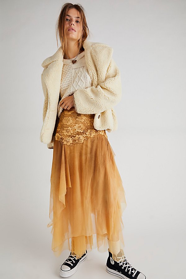 Nigel Preston Fairy Chiffon Skirt In Golden