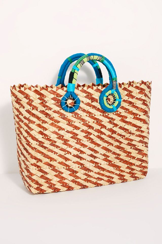 Nannacay Multicolored Straw Tote