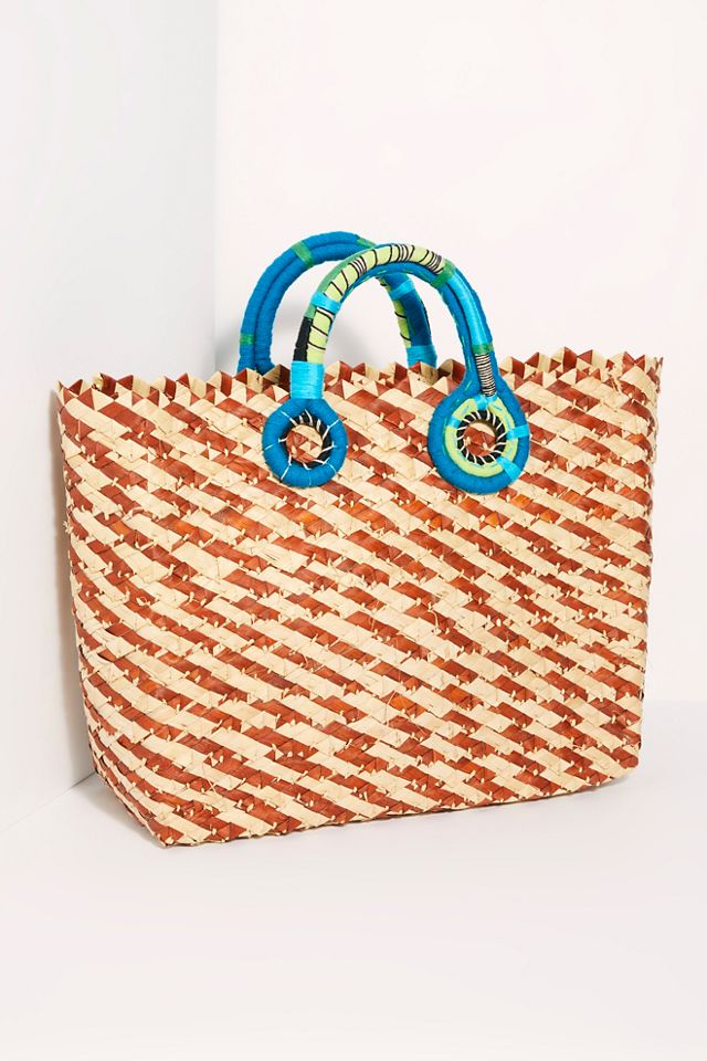 Nannacay Multicolored Straw Tote #1