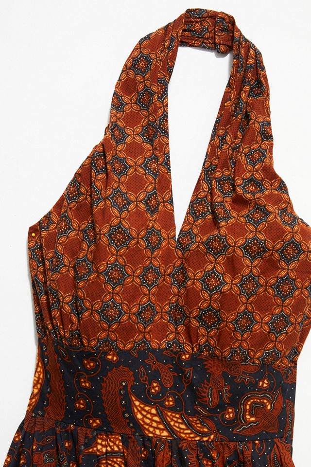 Vintage 1970s Patchwork Print Dress #2